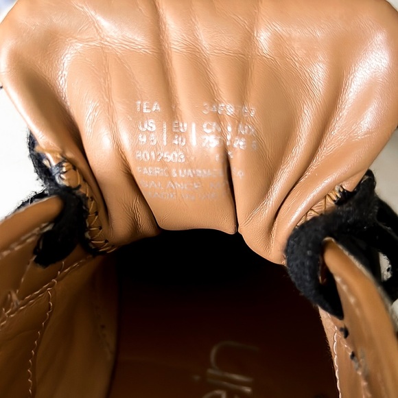 Calvin Klein Womens Tea CK Logo Black and Silver Womens Sz 9.5 - Picture 15 of 16